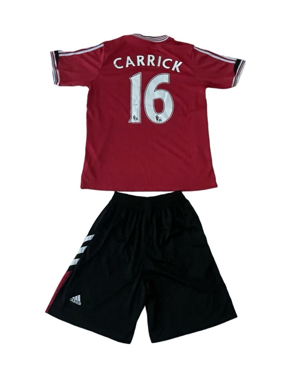 adidas Manchester United Carrick #16 Soccer Jersey & Shorts Set Men’s Size L - Picture 2 of 16